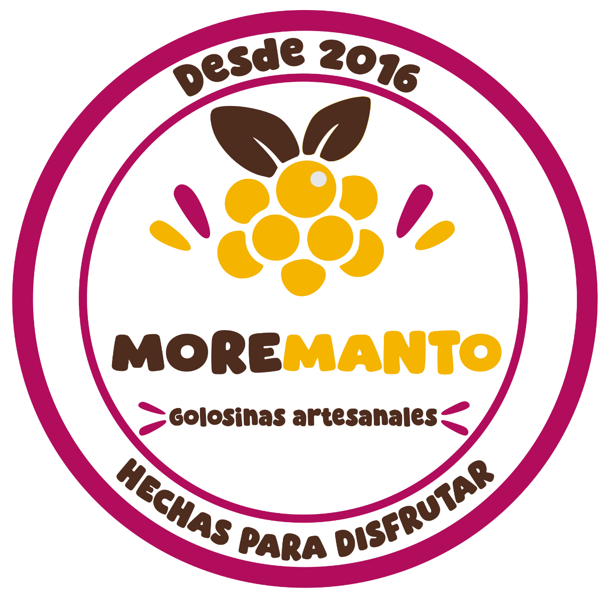 Sello institucional MOREMANTO, desde 2016, hechas para disfrutar